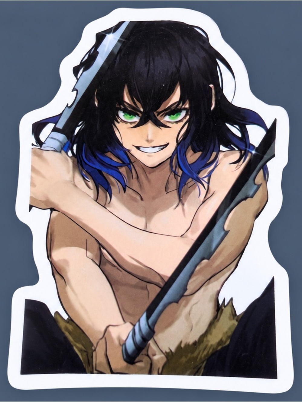 Inosuke Hashibira Unmasked | Demon Slayer Kimetsu no Yaiba Anime Sticker | 5/$10